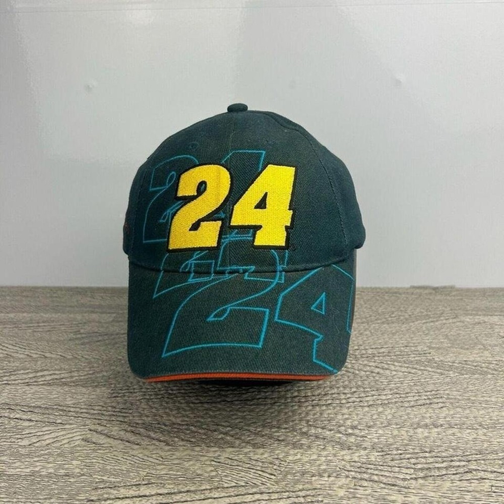 Vintage Jeff Gordon Hat Cap Strap Back NASCAR Chase Authentics Hendrick